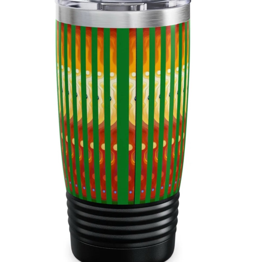 Multicolor Abstract Faces Tumbler - Picture 5 of 6